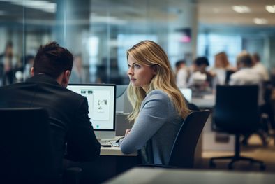 MDZol | En las búsquedas laborales, las personas con más de 45 años conreen con desventaja. Las empresas buscan contratar personal más joven Foto: Imagen generada con Midjourney