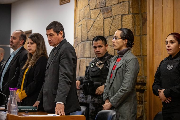El acusado en la sala de debates. Foto: Télam