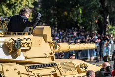 Javier Milei en el desfile del 9 de Julio. Foto: Presidencia