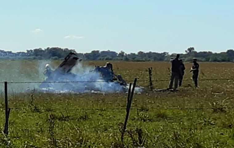 Así quedó Los restos del avión. Foto: El ciudadano cañuelense