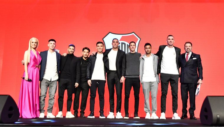 Los jugadores de River Plate asistieron a la cena solidaria organizada por la Fundación. Foto: Fundación River Plate