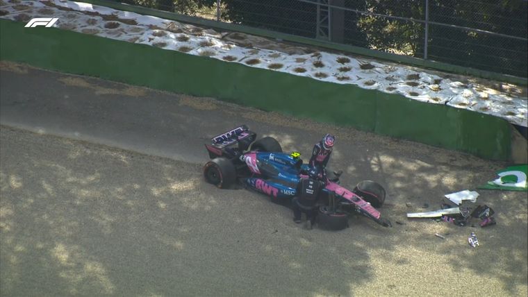 Así quedo el A525 de Colapinto. Foto: @F1