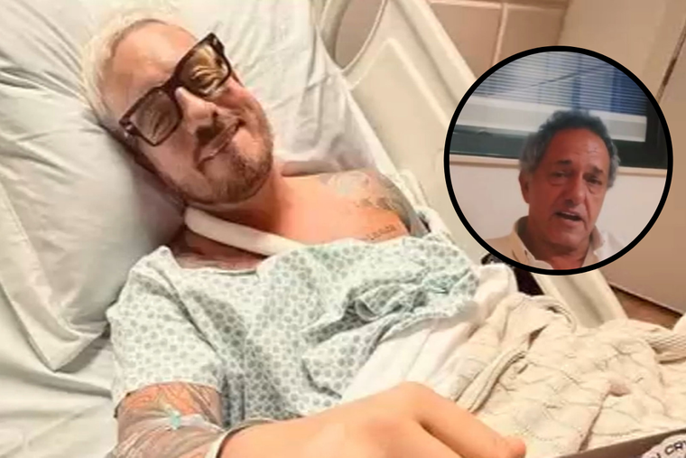 FEDE BAL RECIBIÓ A DANIEL SCIOLI EN EL HOSPITAL. ALLÍ, EL CONDUCTOR LE HIZO UNA POLÉMICA PREGUNTA.