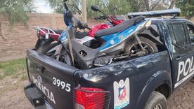 Las motos secuestradas por la policía.