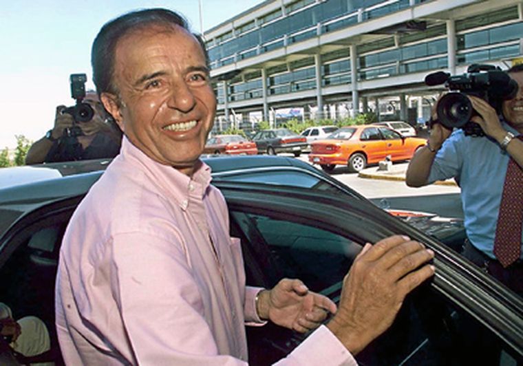 Carlos menem, durante los años noventa. Foto: NA /Archivo