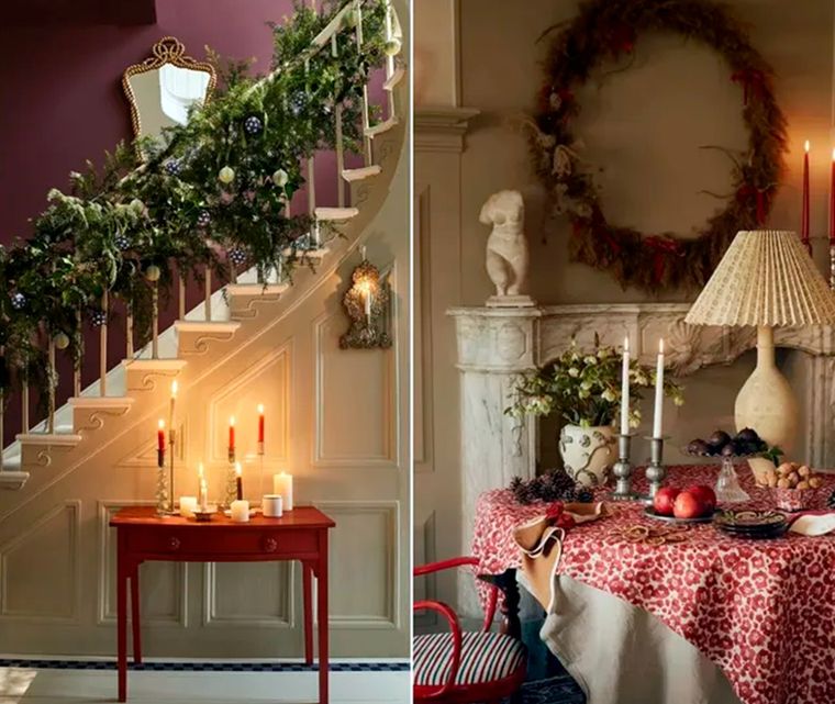Se trata de prever para la Navidad una decoración atractiva y que sea un verdadero deleite visual. Foto: Neptune/Annie Sloan/Cathy Nordstrom/Fanny Radvik