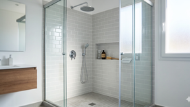 La ducha quedará impecable. Fuente. IA Gemini. La ducha quedará impecable. Fuente. IA Gemini.