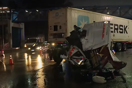 Tras el choque, los efectivos de la Comisaría Vecinal 13B de la Policía de la Ciudad acudieron a la zona del incidente. Tras el choque, los efectivos de la Comisaría Vecinal 13B de la Policía de la Ciudad acudieron a la zona del incidente.
