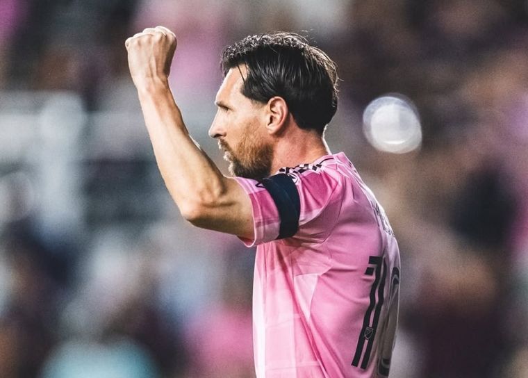 Messi hizo delirar a los hinchas del Inter sobre el final del encuentro Foto: X @FabrizioRomano