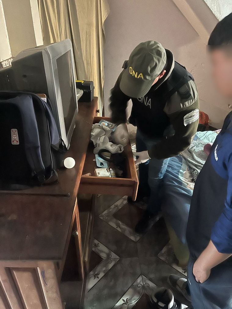 Hallaron estupefacientes en domicilios de Guaymallén Foto: Gendarmería Nacional
