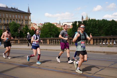 Franco Macello en la Maratón Internacional de Praga Franco Macello en la Maratón Internacional de Praga