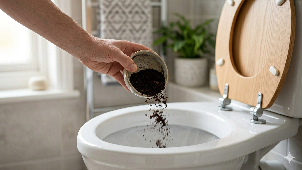 Por qué los expertos recomiendan tirar café usado en el inodoro