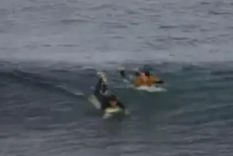 video: un surfista enfrento a golpes de puno a un tiburon