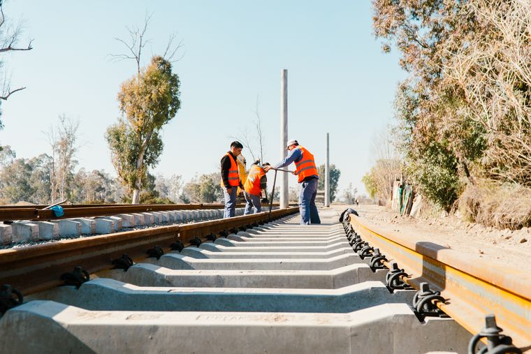 Obras del Metrotranvía en Mendoza