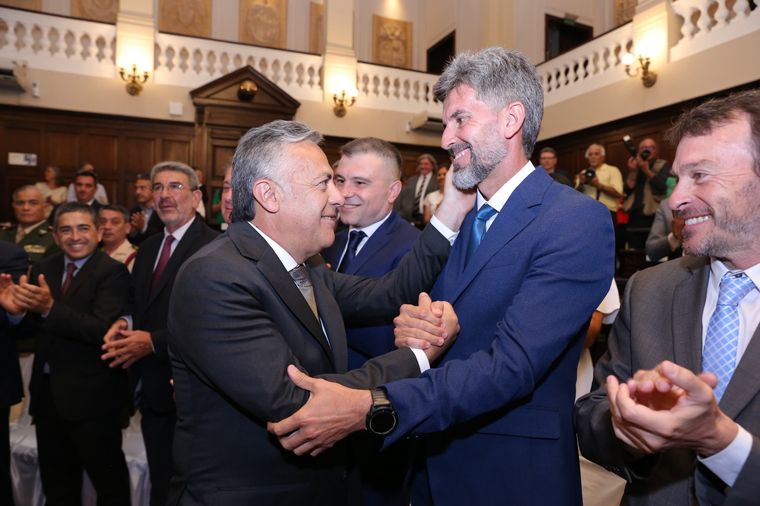 Alfredo Cornejo junto a Ulpiano Suarez