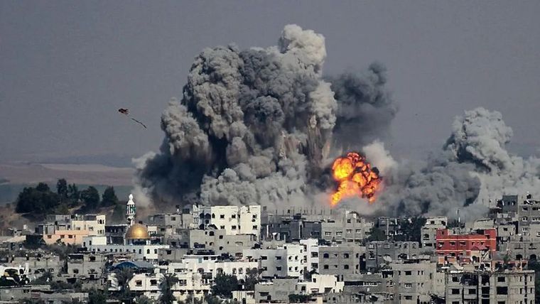 La guerra continúa con múltiples ataques en Franja de Gaza Foto: BBC
