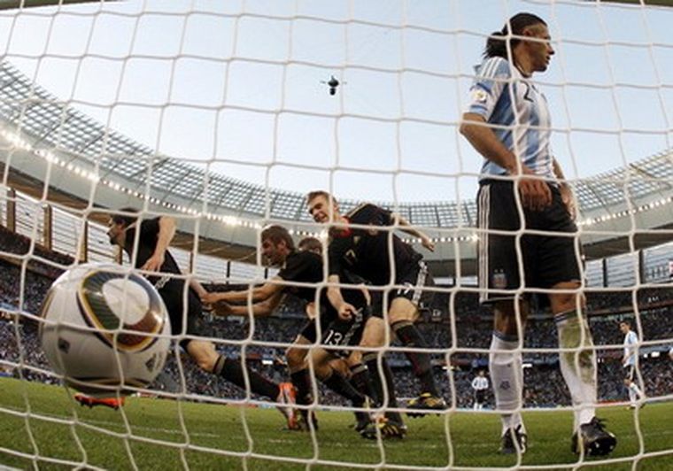 Gol alemán. Argentina no tuvo respuestas. Foto: canchallena.com