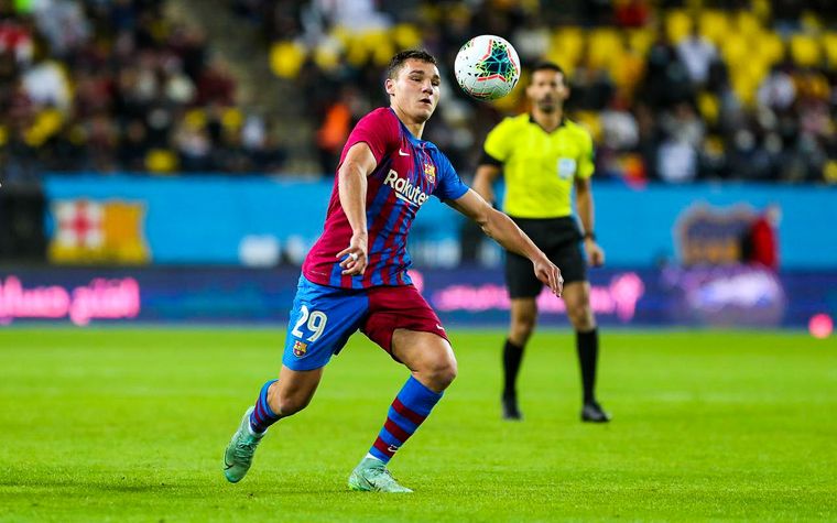 Ferrán Jutglá abrió la cuenta en Arabia Foto: FC Barcelona