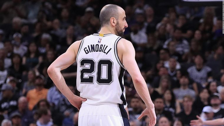 Manu Ginóbili El mejor jugador de básquet de la historia argentina cumple 44 años Foto: CNN