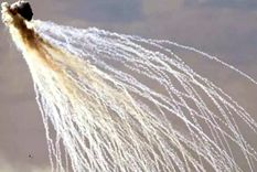 Así son las bombas de fósforo blanco. Foto: Hindustan News.