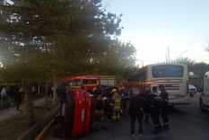 Una de las imágenes del impactante choque Foto: Ministerio de Seguridad Una de las imágenes del impactante choque Foto: Ministerio de Seguridad