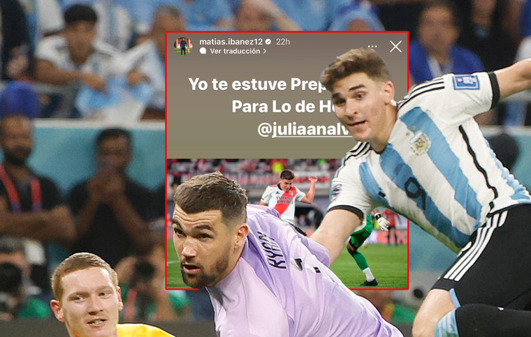 Julián marcó uno de los tantos de la victoria argentina ante Australia. Foto: EFE