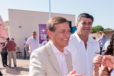 Suarez, junto a Ronco y el vicegobernador Mario Abed. Foto: Mendoza Gobierno. Suarez, junto a Ronco y el vicegobernador Mario Abed. Foto: Mendoza Gobierno.