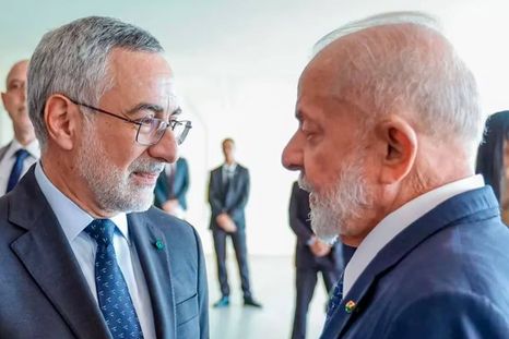 Lula con el embajador Julio Bitelli Lula con el embajador Julio Bitelli