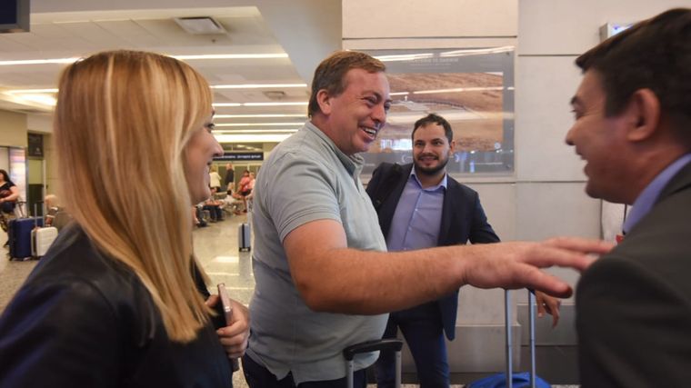 Algunos referentes opositores: Sagasti, Aveiro, Martínez y De Marchi. Foto: Juan Ignacio Blanco / MDZ