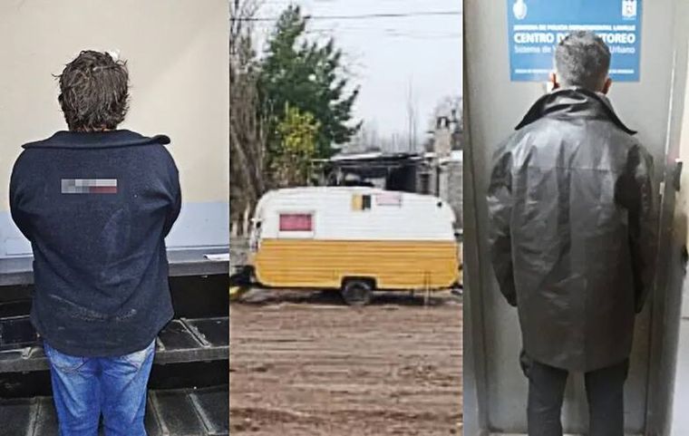 Irala Cardozo y Ricarte luego de su detención y la casilla donde se produjo la violación. Irala Cardozo y Ricarte luego de su detención y la casilla donde se produjo la violación.