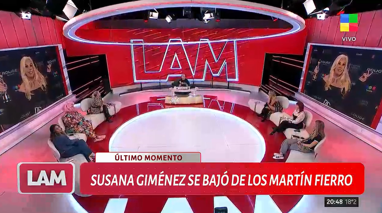 Susana Giméne, la figura que se bajó de los Martín Fierro. Susana Giméne, la figura que se bajó de los Martín Fierro.