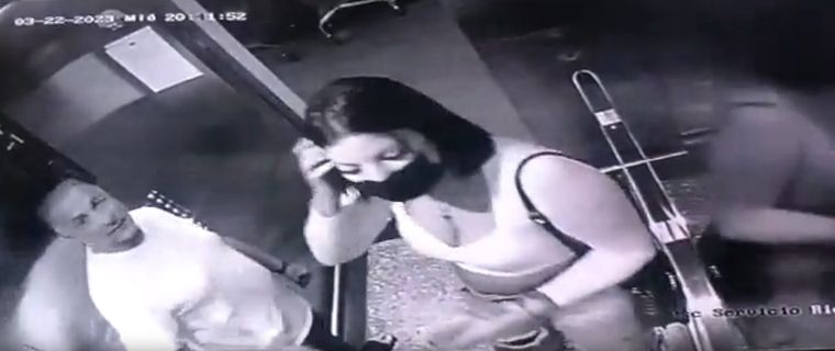 Las cámaras de seguridad captaron el episodio Foto: Captura de video