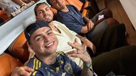 Leo Paredes, presente en el Hard Rock Stadium siguiendo las acciones de Boca Leo Paredes, presente en el Hard Rock Stadium siguiendo las acciones de Boca