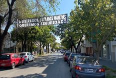 Vecinos piden seguridad Colgaron pasacalles para reclamar seguridad en Santa Fe