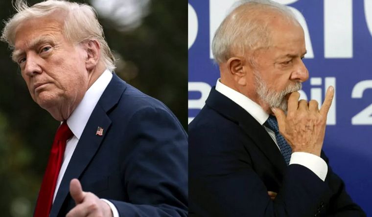 La relación cambió entre Donald Trump y Luiz Inácio Lula da Silva, ahora Estados Unidos y Brasil se acercan. Foto Efe