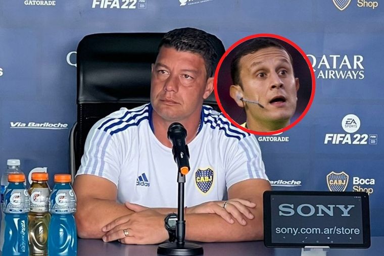 Battaglia habló sobre Herrera, árbitro del Boca-River del domingo.