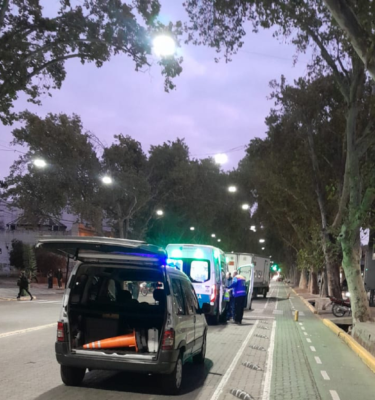 El niño se soltó de la mano de su padre en un descuido y fue embestido por un automóvil