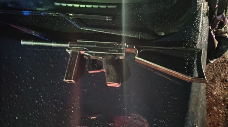 La pistola de paintball secuestrada en Maipú tras la detención de los sospechosos.