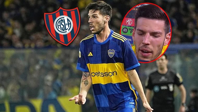Martegani ya comenzó a palpitar el partido entre Boca y San Lorenzo. Foto: @agusmartegani, Paladar Negro y captura DSports