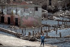 Aceredo, el pueblo fantasma. Foto: Afp.