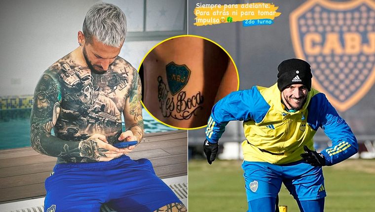 Pipa Benedetto se mostró entrenándose en doble turno y con un impactante nuevo tatuaje del videojuego de guerra Call Of Duty: ¿se tapó el que tenía de Boca? Foto: @pipabenedetto