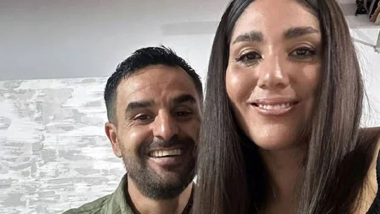 La víctima del femicidio y el acusado. Foto: NA