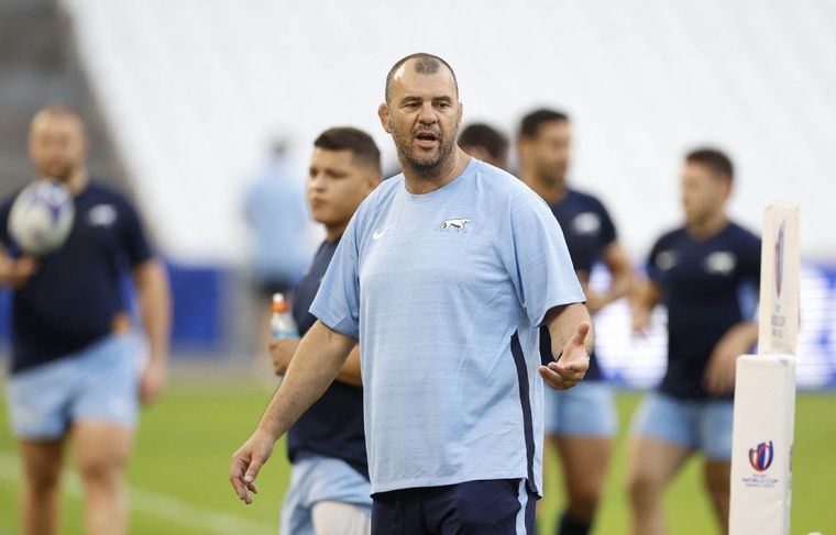 Michael Cheika prepara a Los Pumas para enfrentar a Samoa. Foto: Noticias Argentinas