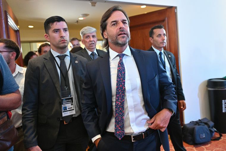El presidente de Uruguay, Luis Lacalle Pou Foto: Télam