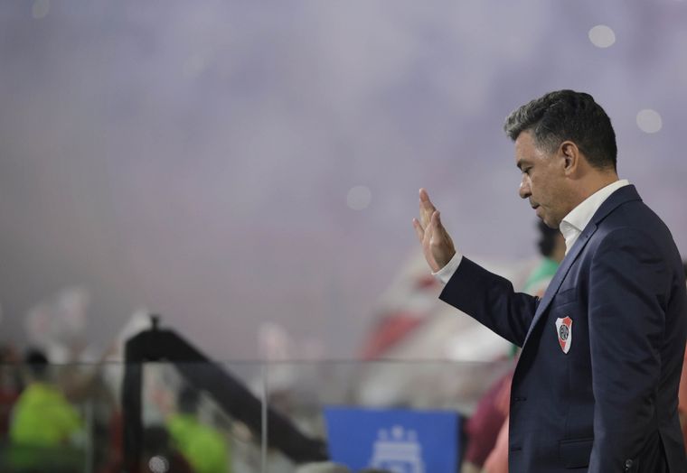 Gallardo reconoció en conferencia de prensa que River no jugó bien. Foto: Fotobaires