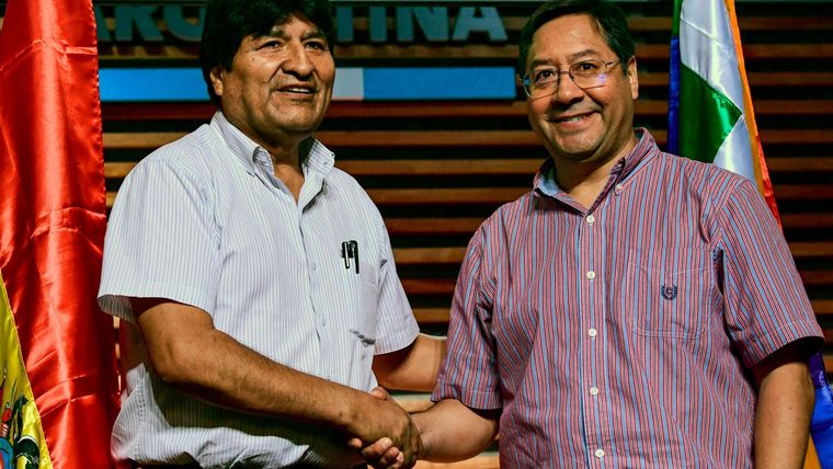 Evo Morales y Luis Arce, antiguos aliados, terminaron por distanciarse.