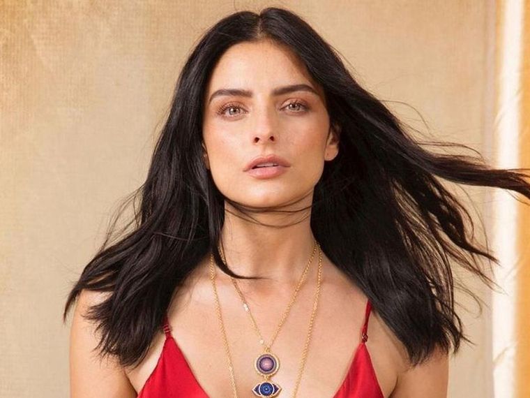 Aislinn Derbez se robó todas las miradas en la alfombra roja con un atrevido vestido transparente.