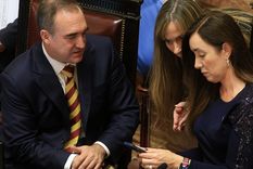 Victoria Villarruel y un arduo trabajo en el Senado para conseguir la sanción de la ley ómnibus Foto: NA