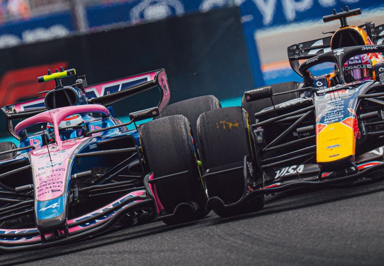 La maniobra con Verstappen fue determinante para Franco.&nbsp;