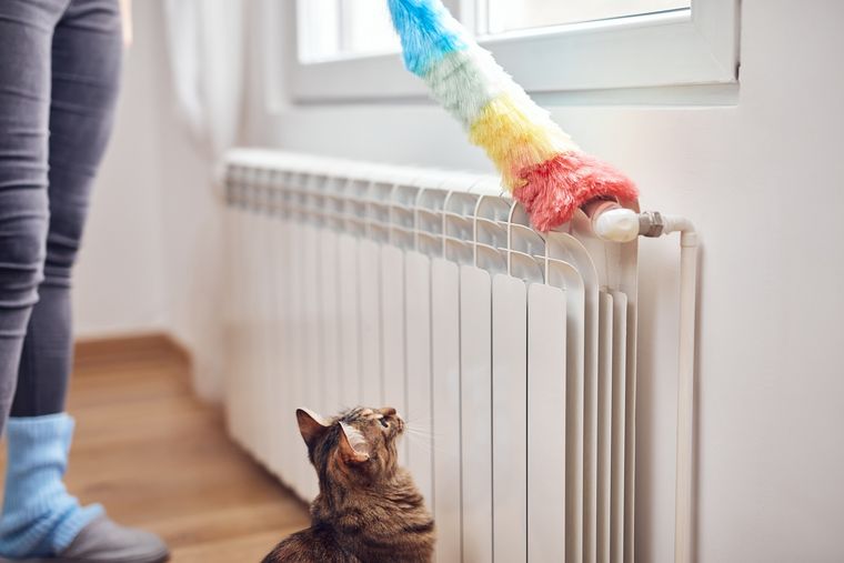 LIMPIEZA LIMPIAR CALEFACTOR Foto: SHUTERSTOCK